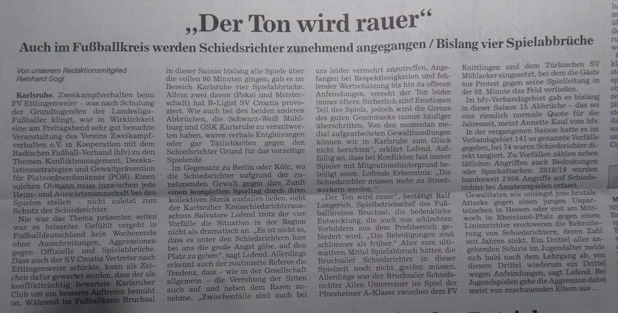 Zeitungsbericht mit dem Text "deutet to wirr rauter", der auf einem klaren, weißen Layout präsentiert wird